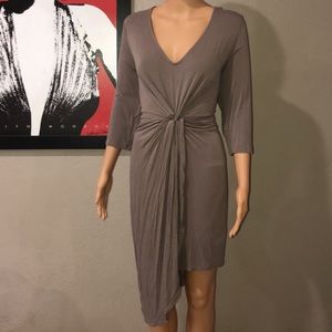 Plus size high to low Charlotte Russe Taupe Dress